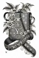 Louis Vuitton tattoo design idea