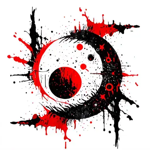 sun moon baltic pagan duke tattoo design idea