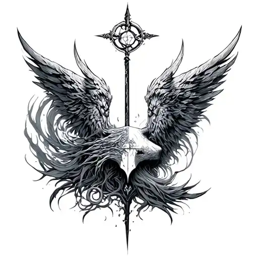 throne of glass inspired  tattoo design idea