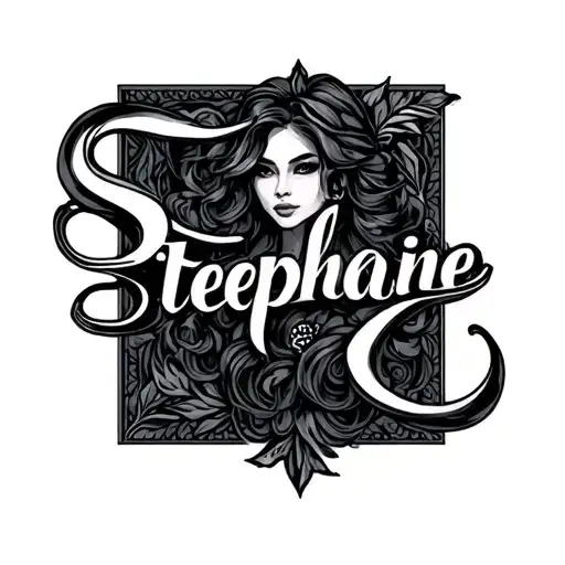 Stephanie name tattoo design idea