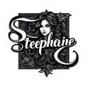 Stephanie name tattoo design idea
