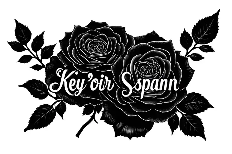"aurelia rose key'oir spann" roses tattoo design idea