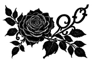 "aurelia rose key'oir spann" roses tattoo design idea