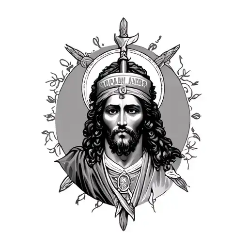 San Judas Tadeo tattoo design idea