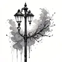 Lamp Post tattoo design idea