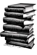 Book Stack tattoo design idea