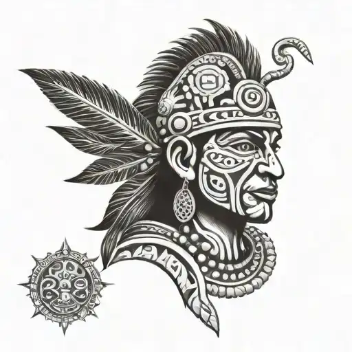 taino puerto rican tattoo design idea