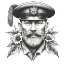 lest we forget with poppy's soldier standing tattoo design idea