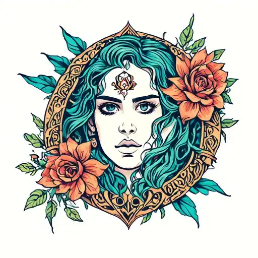 glory to god tattoo design idea