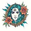 glory to god tattoo design idea