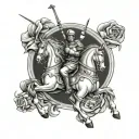 St. George tattoo design idea