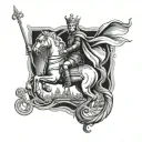 St. George tattoo design idea