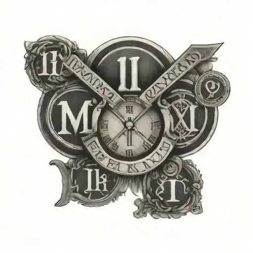 1975 Roman Numerals tattoo design idea