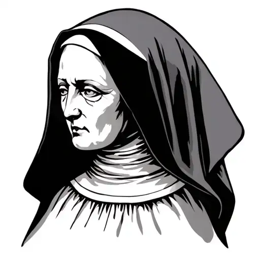Nun tattoo design idea