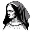 Nun tattoo design idea