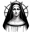 Nun tattoo design idea