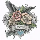 in loving memory cousin chance  tattoo design idea