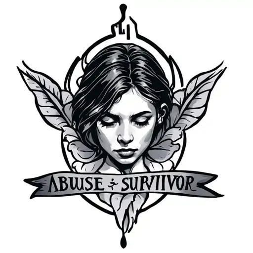 Abuse Survivor tattoo design idea