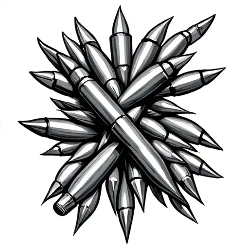 cornfield bullets dna strand gun tattoo design idea