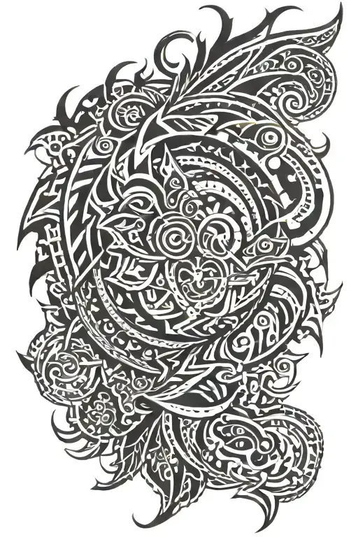 Cyber Tribal tattoo tattoo design idea