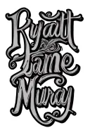 "Ryatt Jane Murray " script tattoo design idea