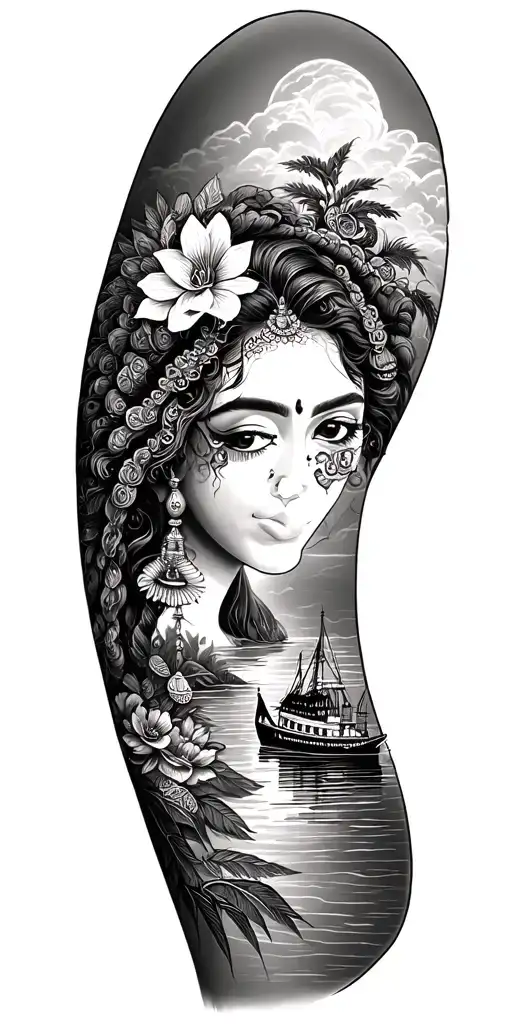 travelling kerala tattoo design idea