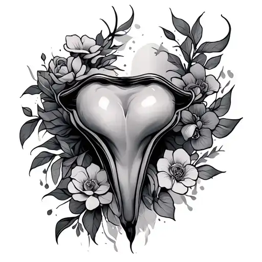 Vagina tattoo design idea
