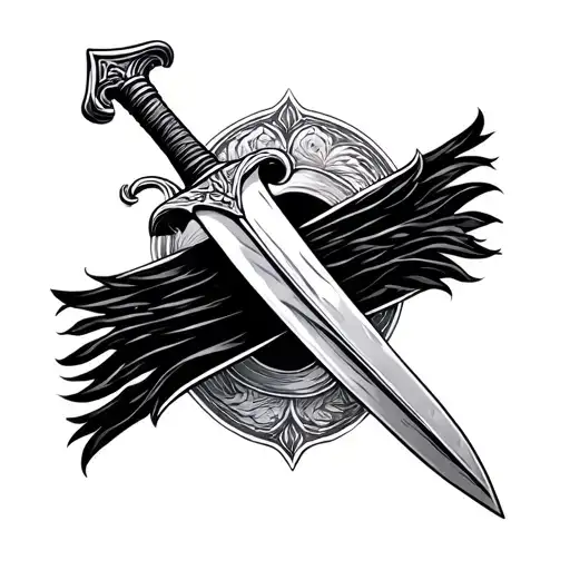 Bible Sword tattoo design idea