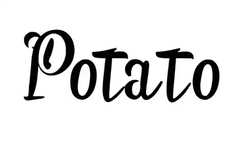 "Potato" tattoo design idea