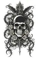 automatic kidney tattoo design idea