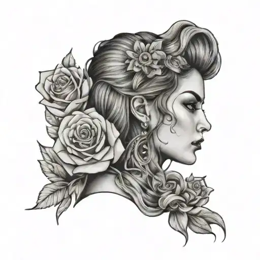 female empowerment gained tattoo design idea