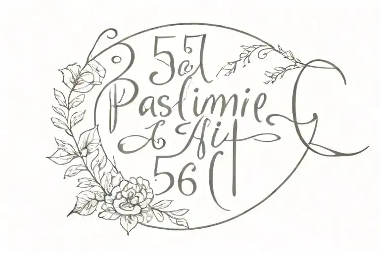 Psalm 56:11 tattoo design idea