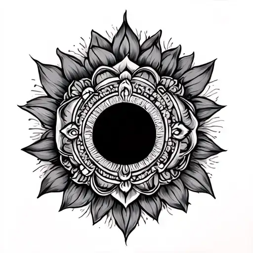 sudarshan chakra tattoo design idea
