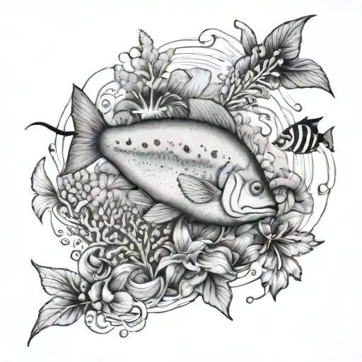 federica,aquarium,italy tattoo design idea