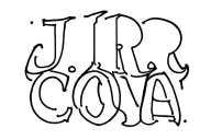 write "J.R. Cova" in graffiti inspired letters as a cattle brand  tattoo design idea
