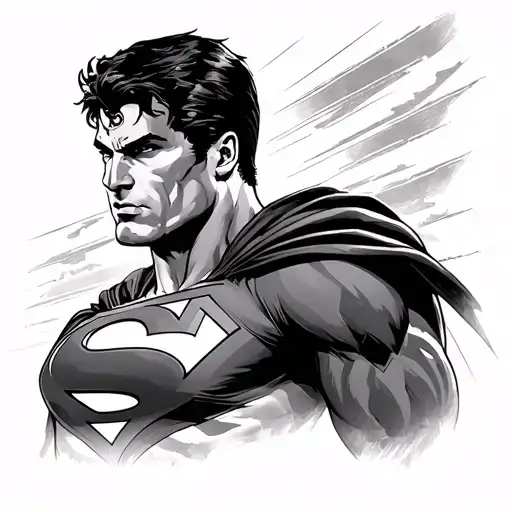 Superman tattoo design idea