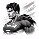Superman tattoo design idea