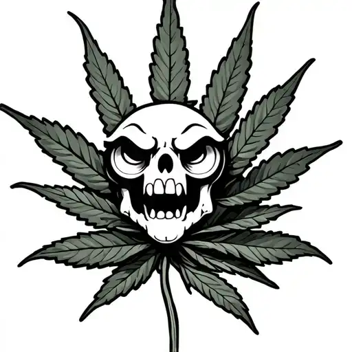 420 cartoon character tattoo design idea