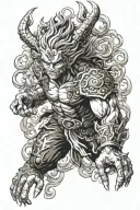 Asura's wrath tattoo design idea