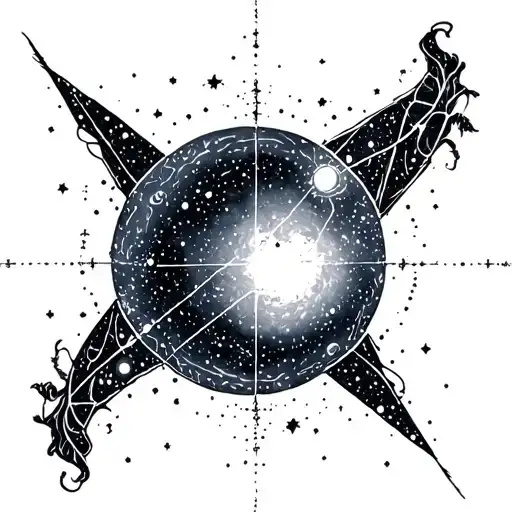 Andromeda Constellation tattoo design idea