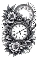 time heals all things tattoo design idea