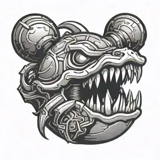 chomper grenade from arcane tattoo design idea