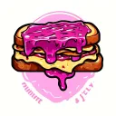 peanut butter & jelly sandwich tattoo design idea
