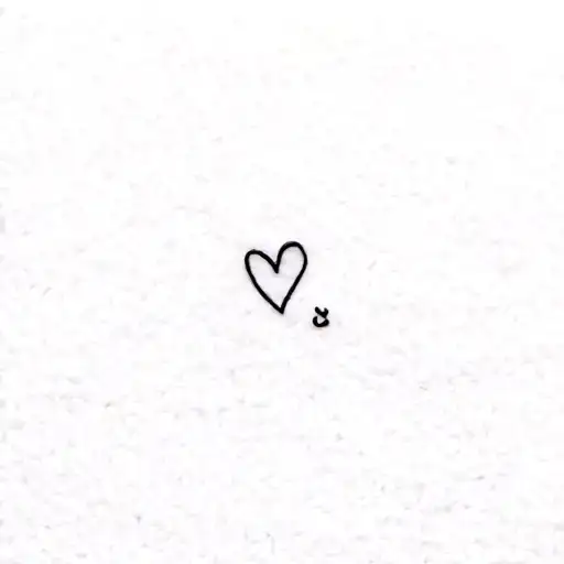 small tattoo with <3 and small heart tattoo design idea