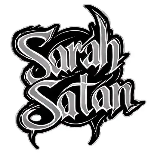 "Sarah Satan" Two Word Ambigram Generator tattoo design idea