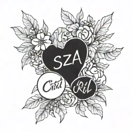 sza CTRL album title tattoo design idea