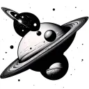 Space Fillers tattoo design idea
