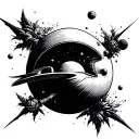 Space Fillers tattoo design idea