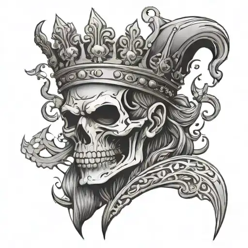 Suicide King tattoo design idea