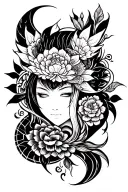 Sukuna Markings tattoo design idea
